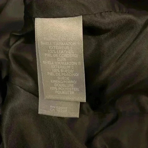 Liz Claiborne 100% Leather and Suede Jacket SZ 10 - Picture 3 of 4